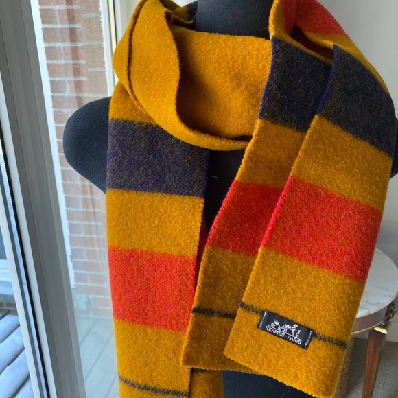 Hermes Accessories - Hermes Wool Muffler/ Scarf